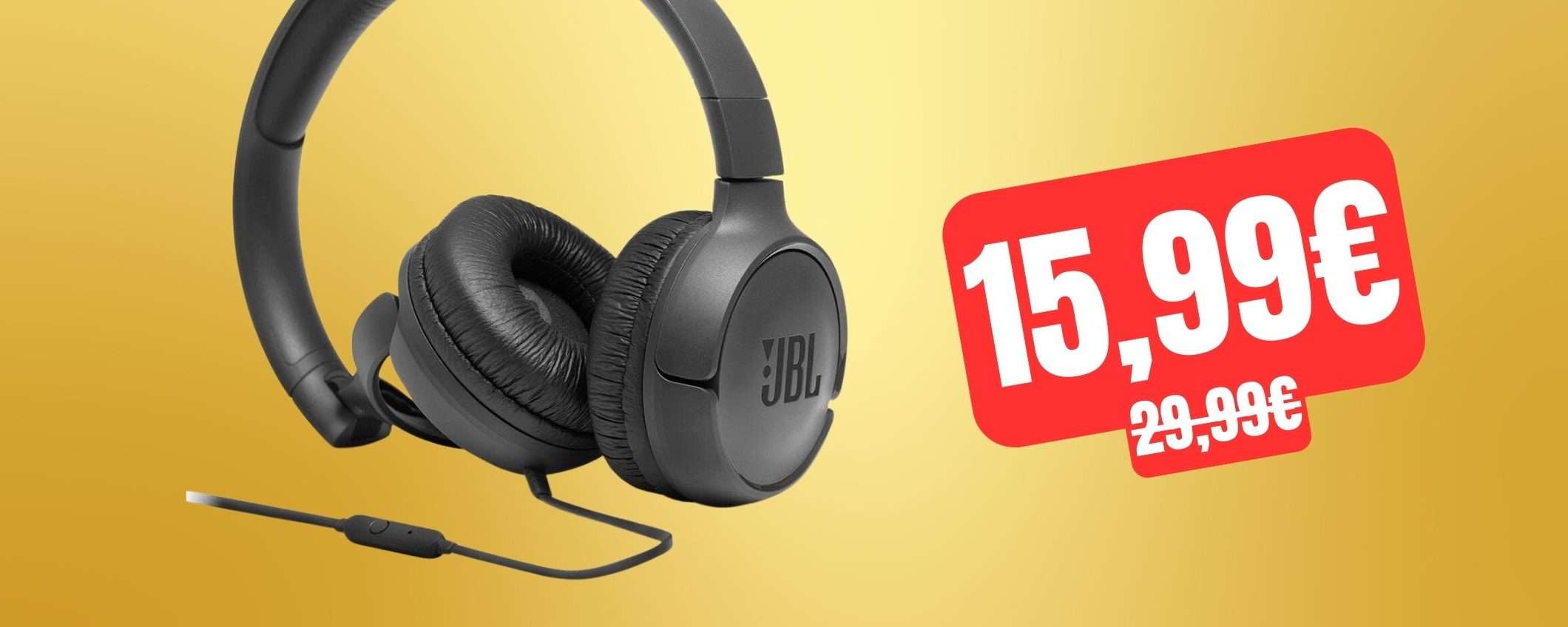 Cuffie JBL Tune 500: prezzo SHOCK su Amazon, tue a soli 15,99€ Cuffie JBL Tune 500: prezzo SHOCK su Amazon, tue a soli 15,99€
