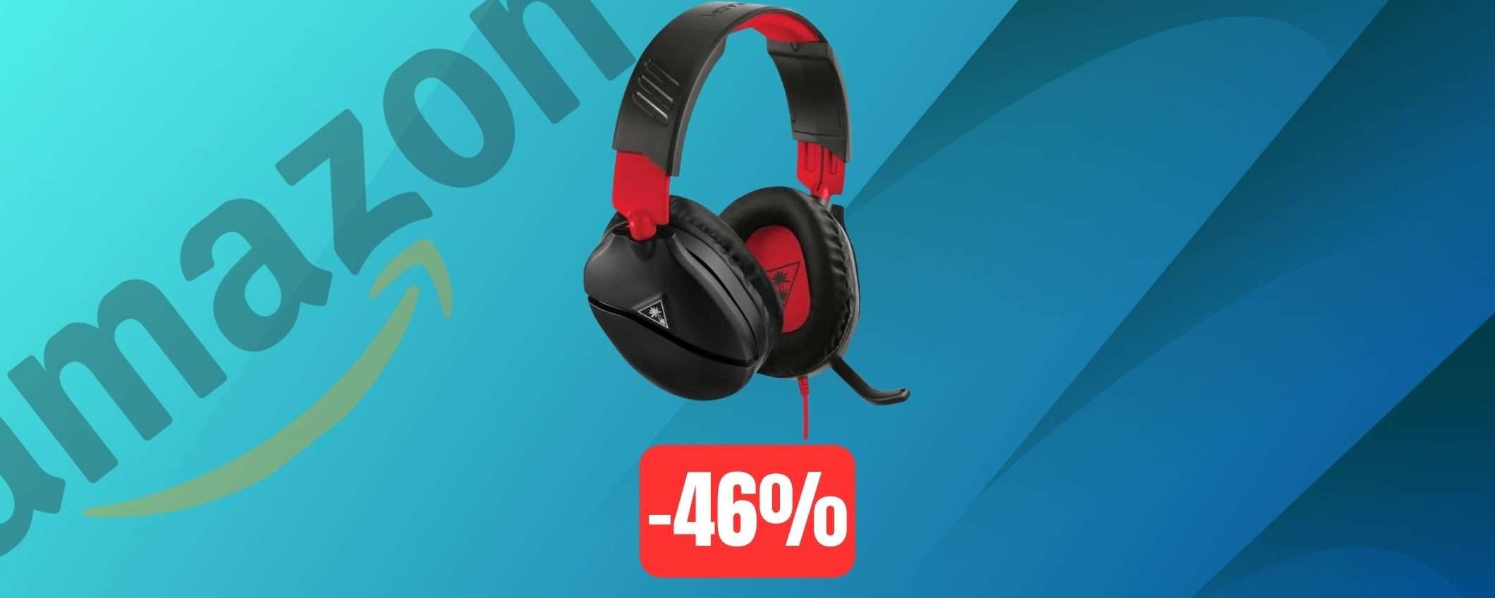 Cuffie da gioco Turtle Beach in SUPER SCONTO su Amazon (-46%)