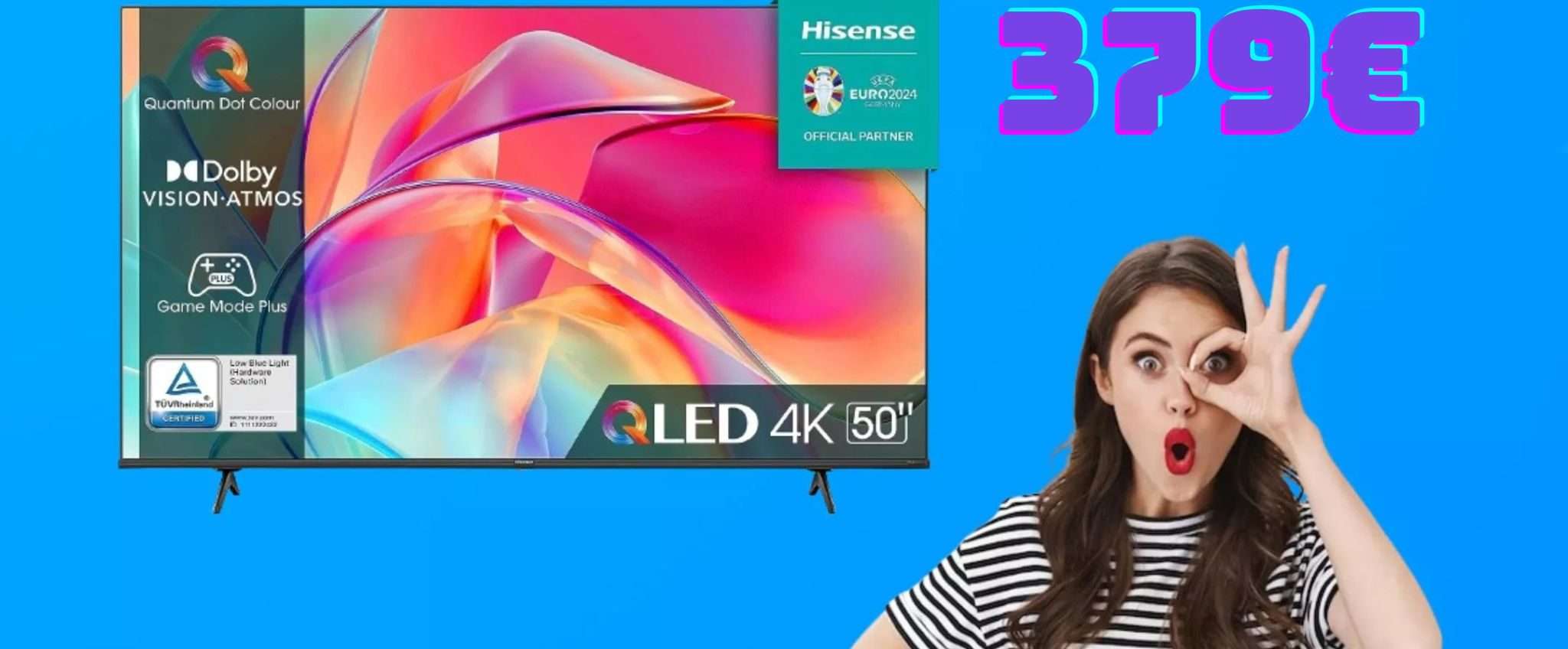 Smart TV QLED 4K Hisense da 50