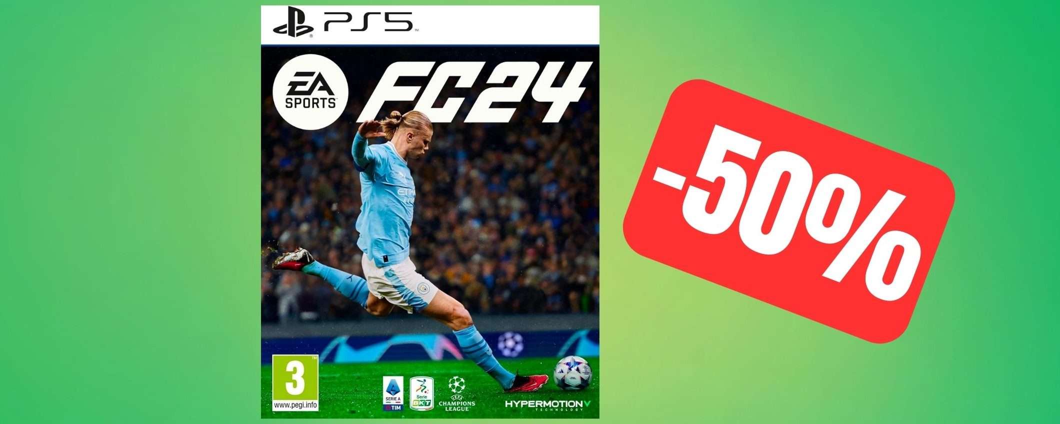 FC 24 per PS5 torna in offerta Amazon alla metà del prezzo FC 24 per PS5 torna in offerta Amazon alla metà del prezzo