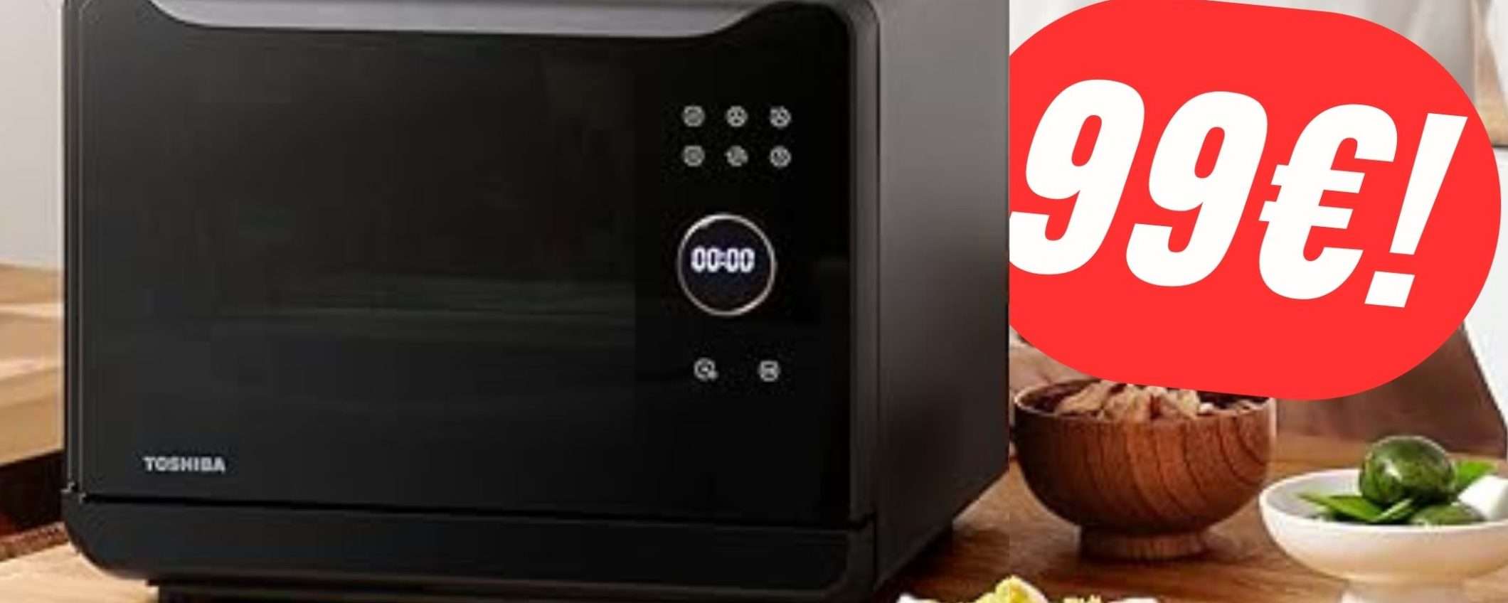 Il Forno a Vapore/Friggitrice ad Aria di TOSHIBA costa 99€ grazie allo SCONTO Il Forno a Vapore/Friggitrice ad Aria di TOSHIBA costa 99€ grazie allo SCONTO