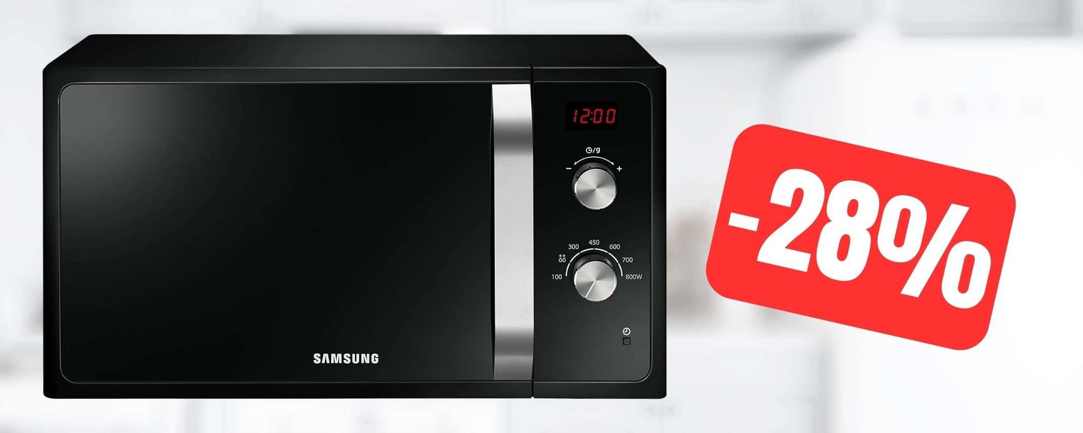 Scongelamento rapido e cottura uniforme con questo forno a microonde Samsung Scongelamento rapido e cottura uniforme con questo forno a microonde Samsung