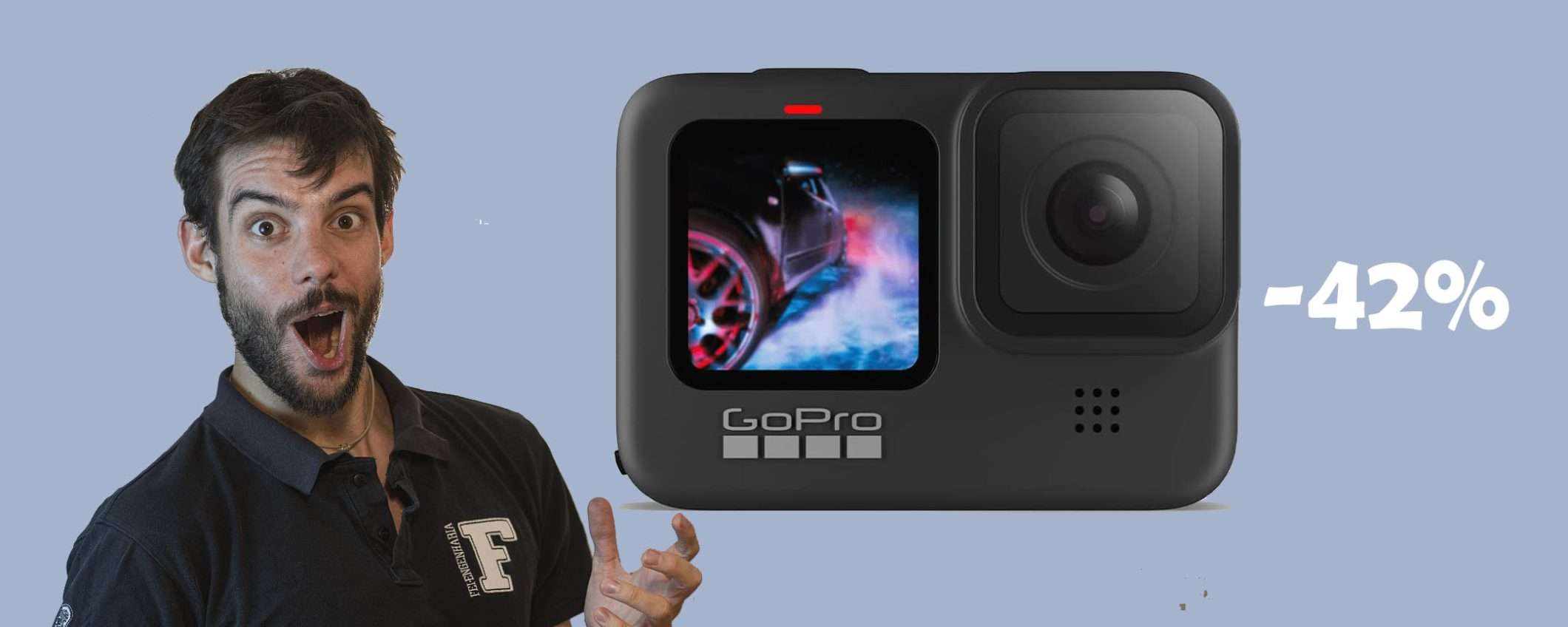 GoPro HERO9 Black: OCCASIONE imperdibile, scontata del 42% GoPro HERO9 Black: OCCASIONE imperdibile, scontata del 42%