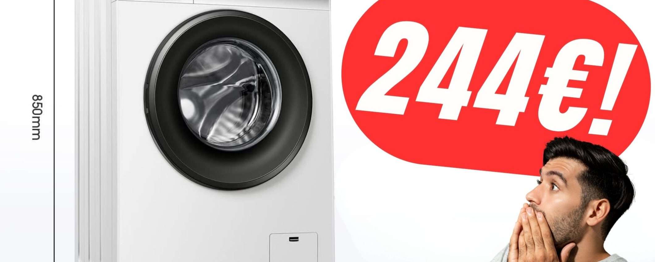 Questa LAVATRICE Hisense da 6KG costa solo 244€ col COUPON Esclusivo! Questa LAVATRICE Hisense da 6KG costa solo 244€ col COUPON Esclusivo!