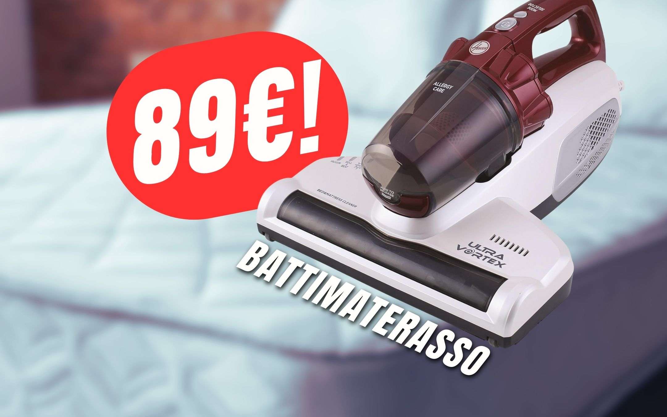 Aspirapolvere Per Materassi E Divani Con Luce UV – Senza Fili, Antiacaro, Potente E Leggero