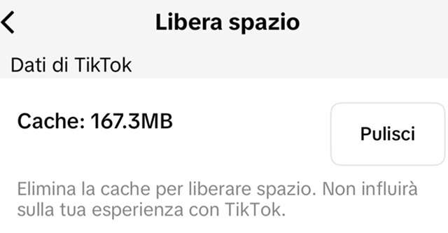 Come cancellare le cache su TikTok
