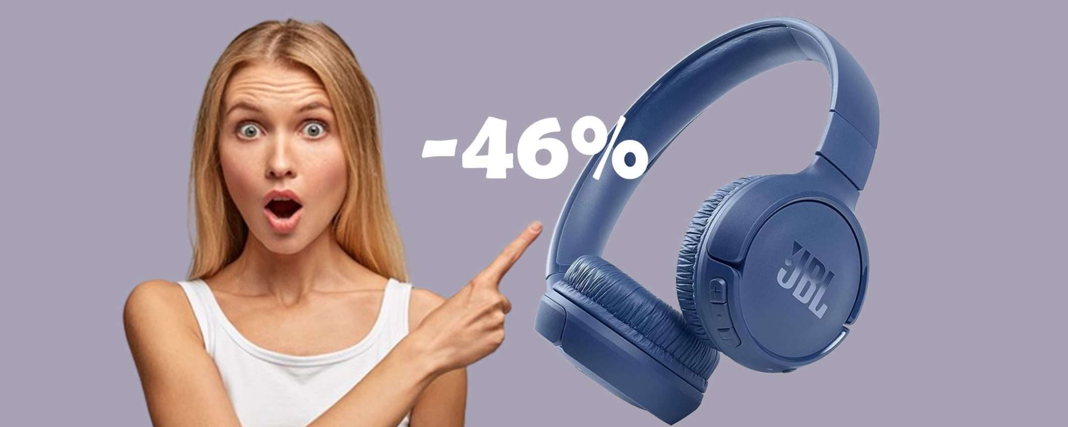 JBL Tune 510BT in SUPER offerta: sconto pazzesco del 46%