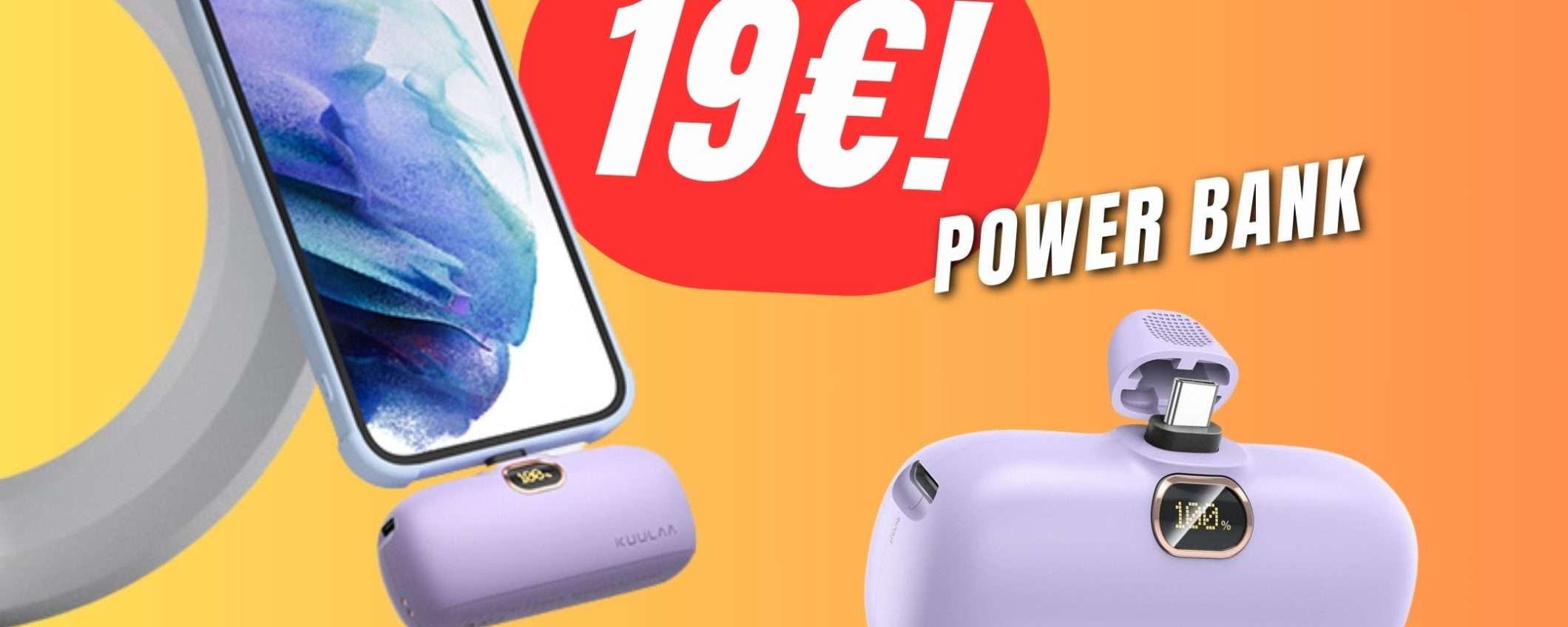 Il Power Bank che si collega sotto lo smartphone costa solo 19€! Il Power Bank che si collega sotto lo smartphone costa solo 19€!