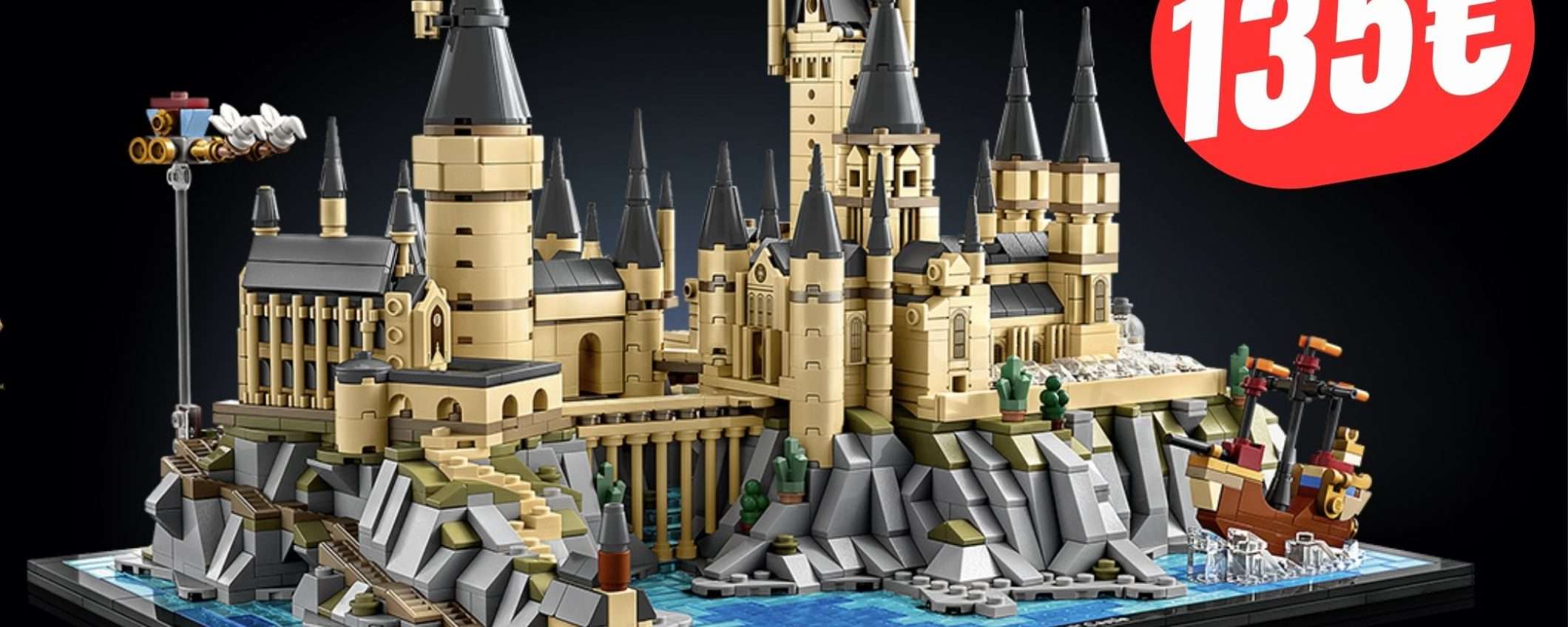 Il Castello di Hogwarts in versione LEGO costa 135€ su Amazon Il Castello di Hogwarts in versione LEGO costa 135€ su Amazon