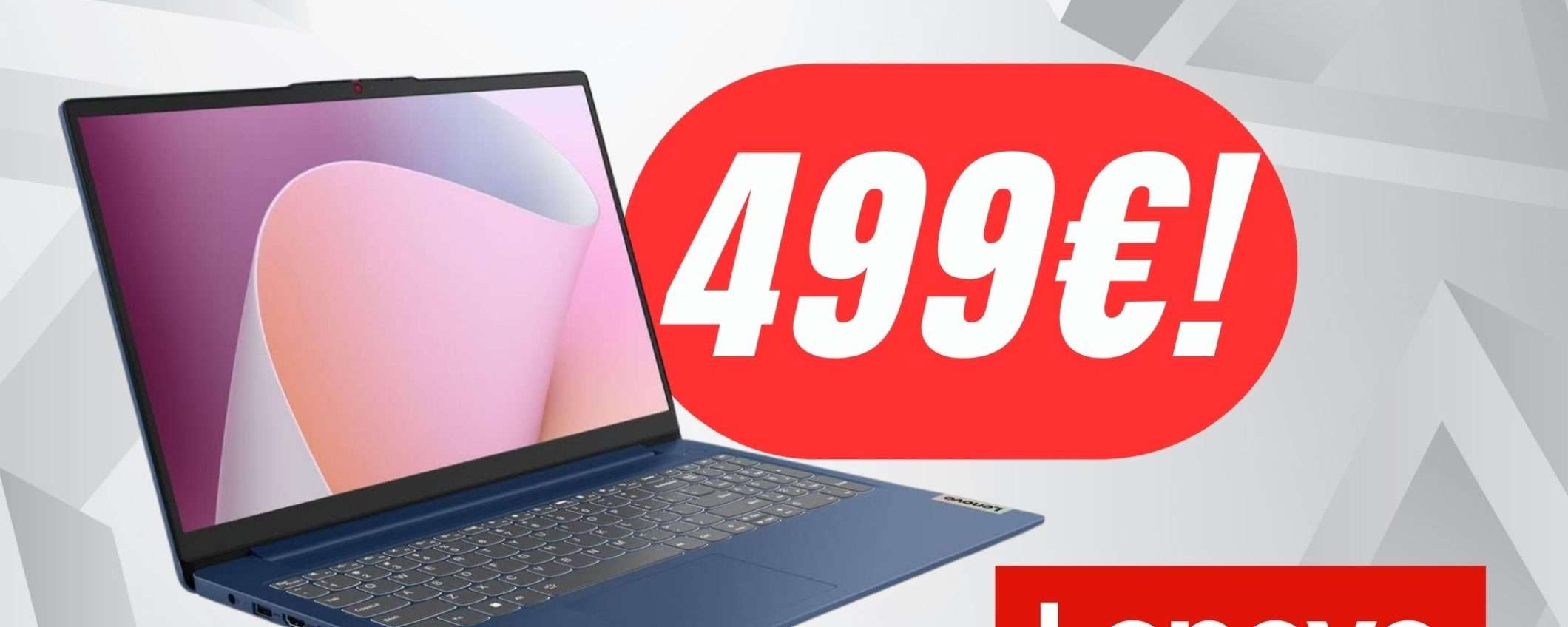 FAI PRESTO! Il Laptop di Lenovo con AMD Ryzen 5 e 512GB di SSD a soli 499€!