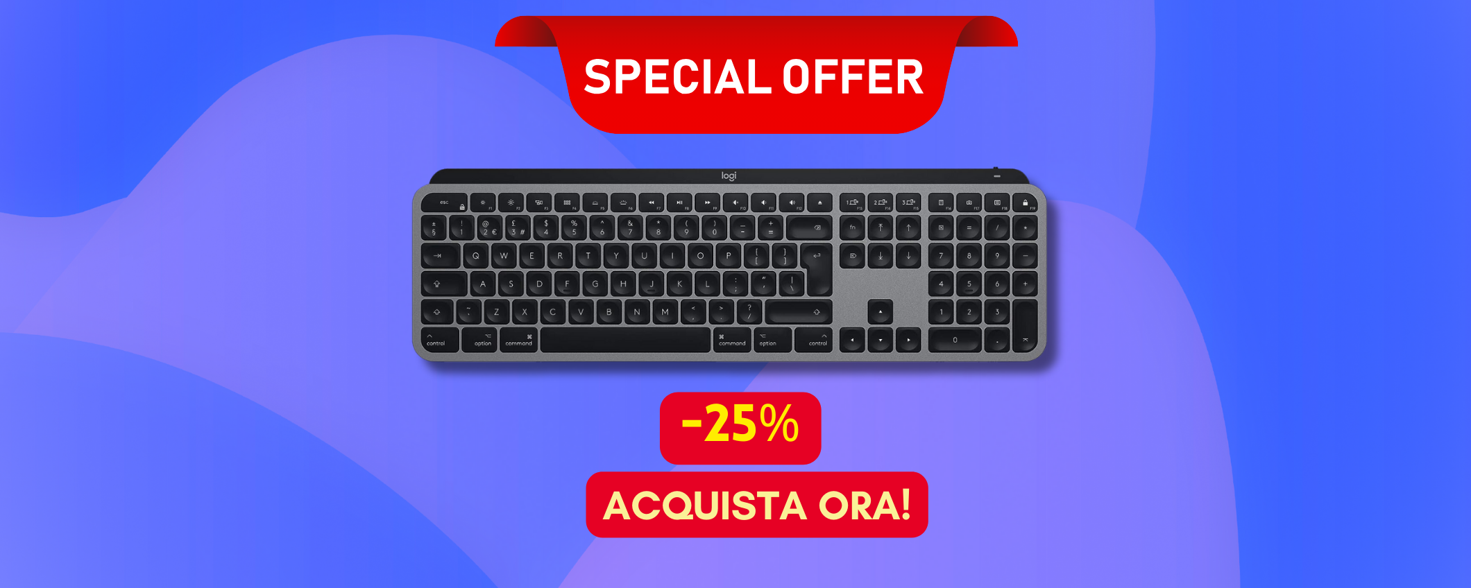 Ottima tastiera Logitech MX Keys in sconto del 25% su Amazon Ottima tastiera Logitech MX Keys in sconto del 25% su Amazon