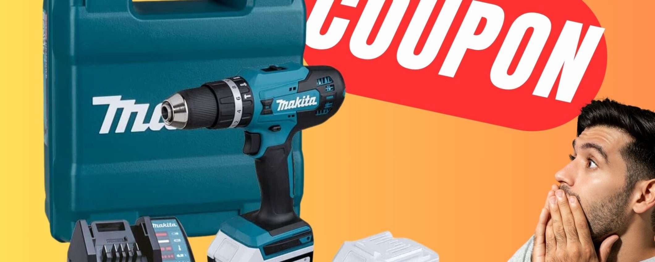 Il Trapano-Avvitatore di Makita crolla a soli 121€ col COUPON ESCLUSIVO Il Trapano-Avvitatore di Makita crolla a soli 121€ col COUPON ESCLUSIVO