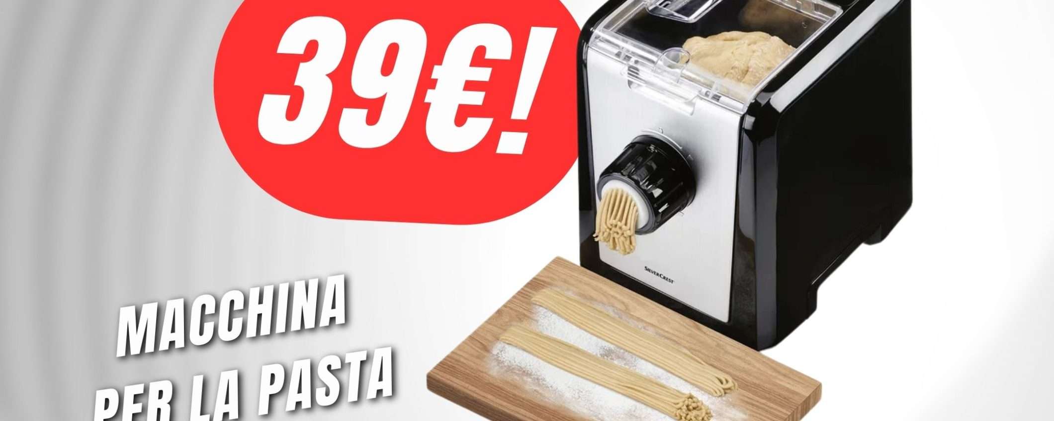 PREZZO FOLLE per la Macchina per la Pasta ELETTRICA (39€!) PREZZO FOLLE per la Macchina per la Pasta ELETTRICA (39€!)