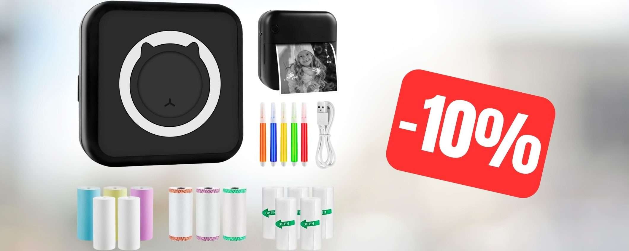 Mini stampante fotografica in offerta Amazon: una piccola genialata Mini stampante fotografica in offerta Amazon: una piccola genialata