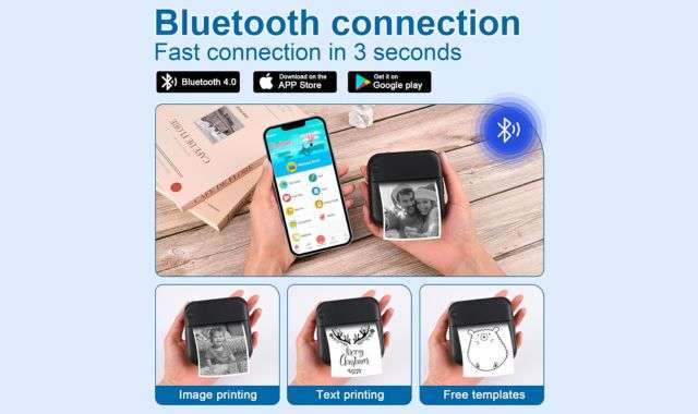 Mini stampante fotografica bluetooth