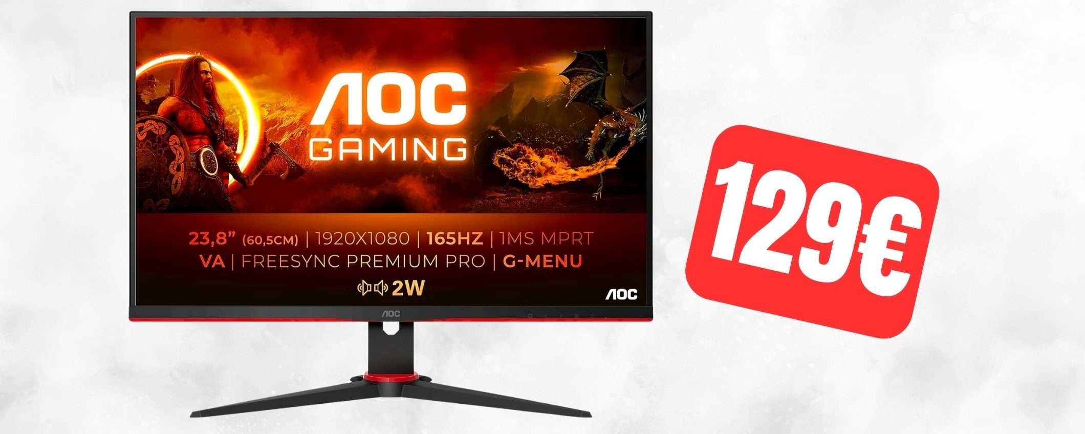 Monitor da gaming 23.8