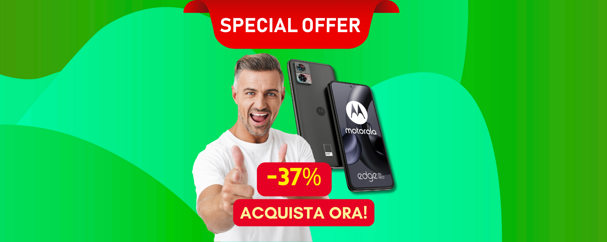 Motorola edge 30 Neo in sconto del 37% su Amazon! Motorola edge 30 Neo in sconto del 37% su Amazon!