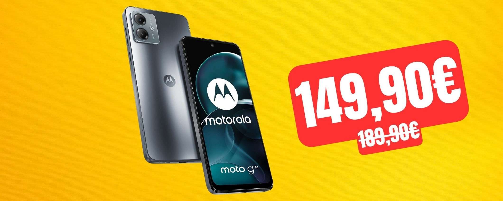 Motorola moto g14: c'è una SUPER OCCASIONE da cogliere al VOLO Motorola moto g14: c'è una SUPER OCCASIONE da cogliere al VOLO