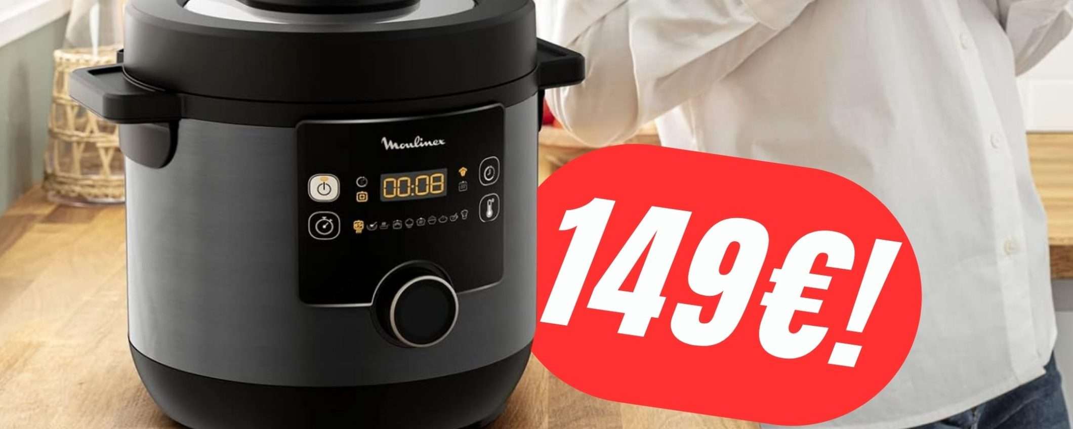 Il Multicooker 15 in 1 di Moulinex è anche una Friggitrice ad Aria Il Multicooker 15 in 1 di Moulinex è anche una Friggitrice ad Aria