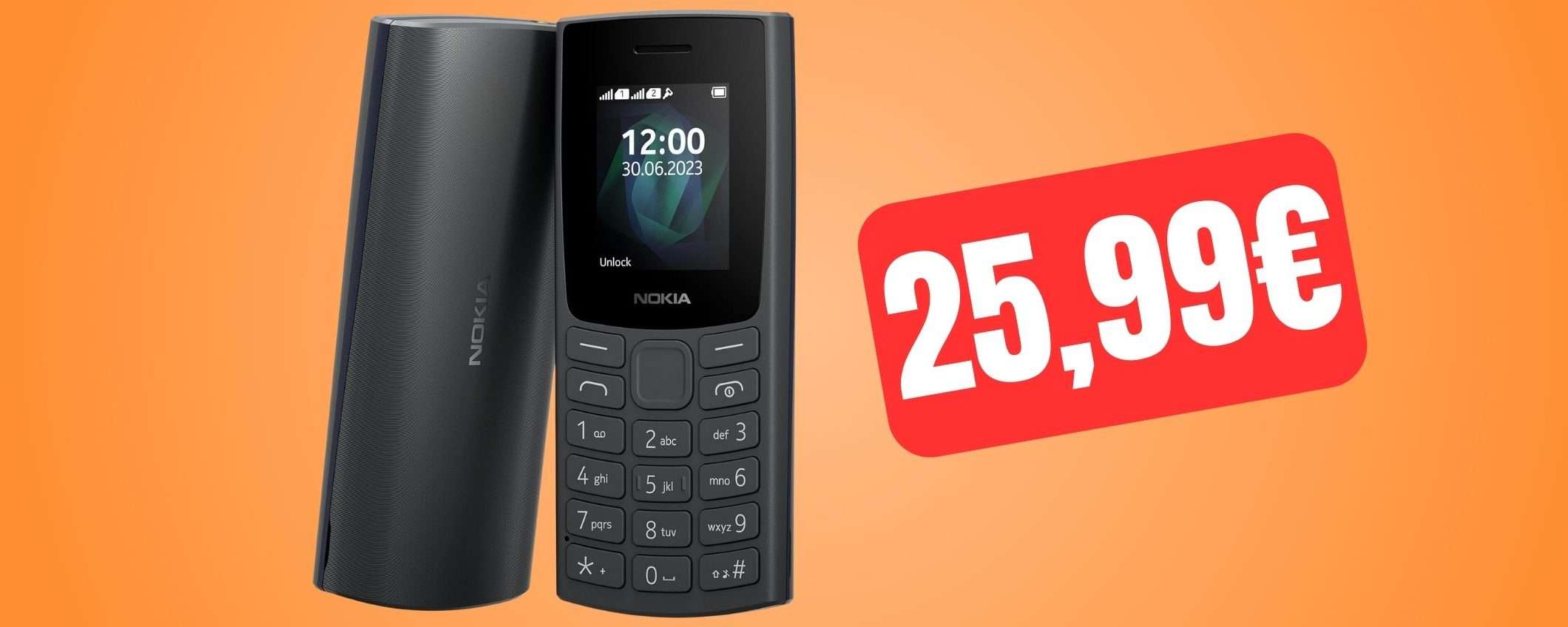 Nokia 105: un cellulare vecchio stile a PREZZO REGALO su Amazon Nokia 105: un cellulare vecchio stile a PREZZO REGALO su Amazon
