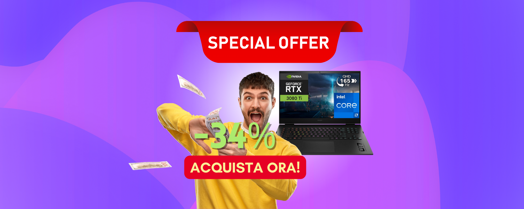 Notebook HP Omen 17 in sconto di OLTRE 1.012,00€ Notebook HP Omen 17 in sconto di OLTRE 1.012,00€