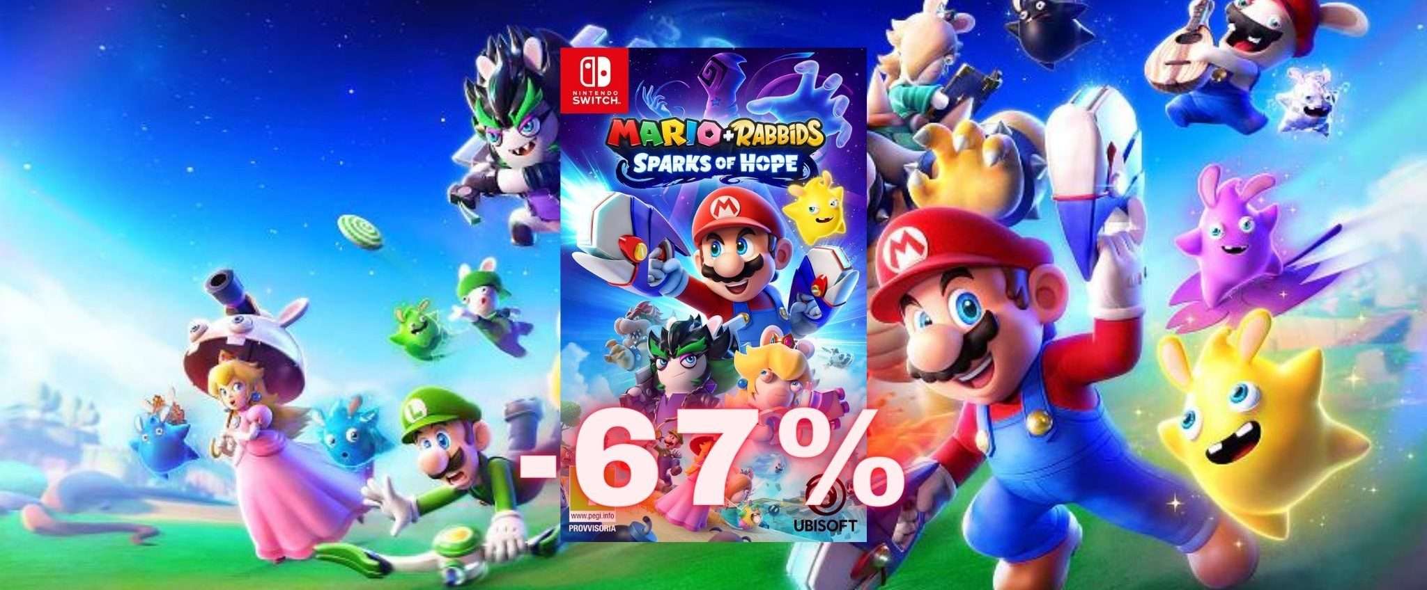 Mario + Rabbids Sparks of Hope per Nintendo Switch a soli 19€: PREZZO ASSURDO