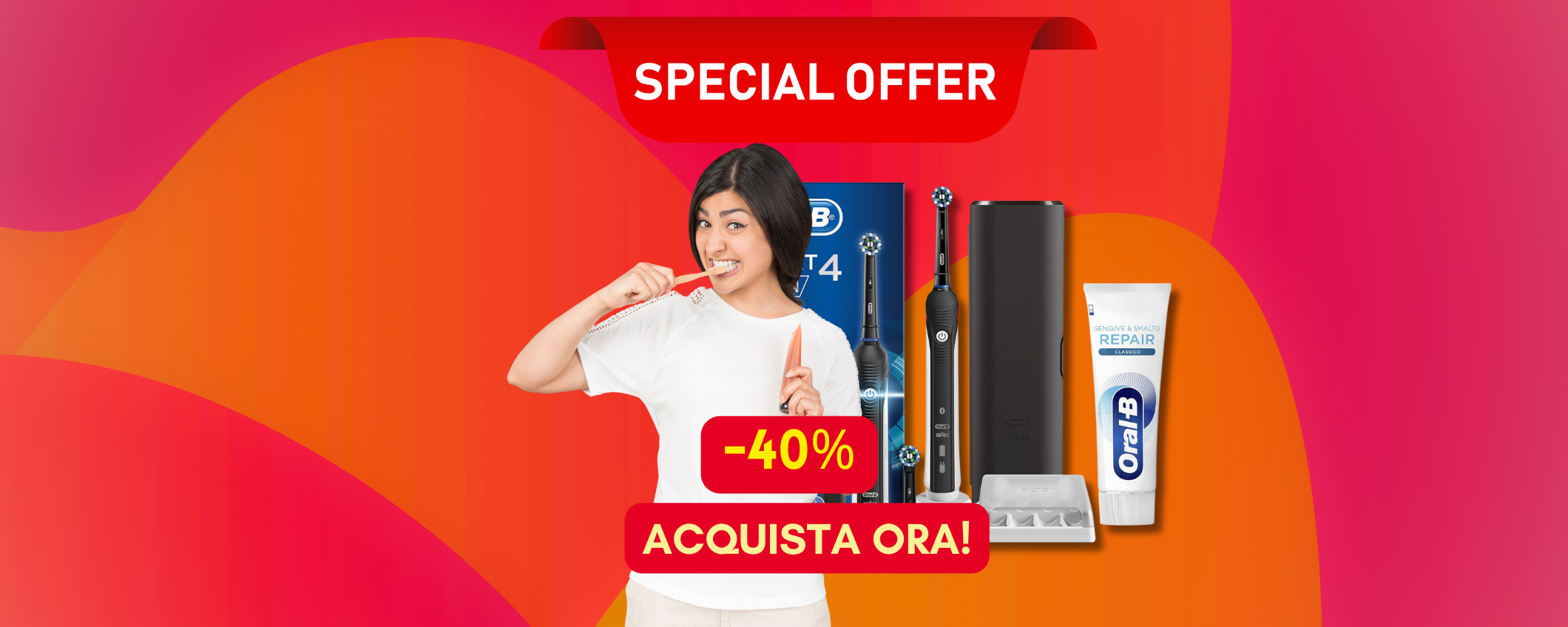 Oral-B Smart 4 in sconto del 40%, solo su Amazon! Oral-B Smart 4 in sconto del 40%, solo su Amazon!