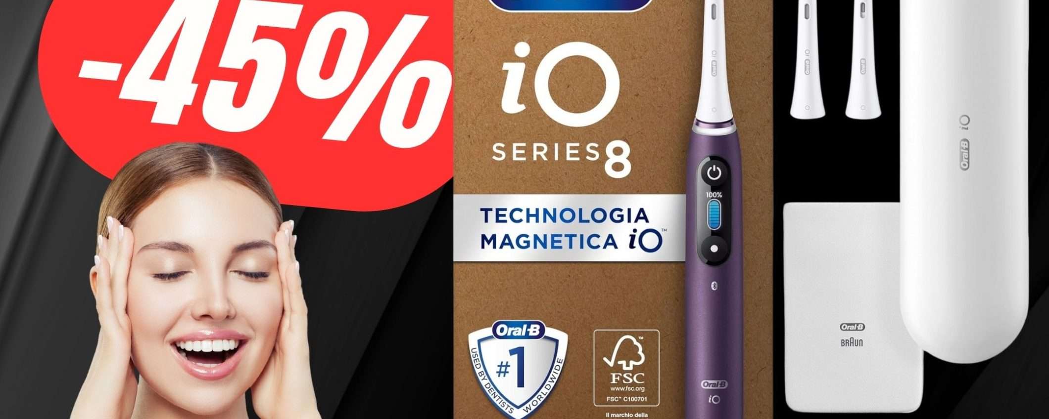 Risparmia ben 154€ sullo Spazzolino Elettrico TOP di Oral-B! Risparmia ben 154€ sullo Spazzolino Elettrico TOP di Oral-B!