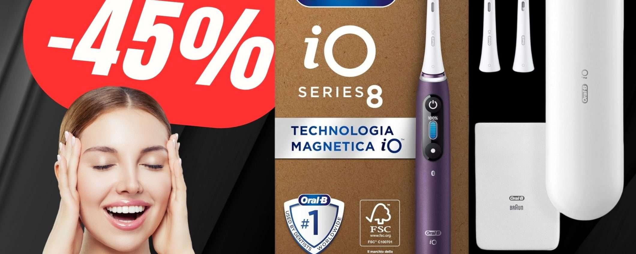 Risparmia ben 154€ sullo Spazzolino Elettrico TOP di Oral-B!