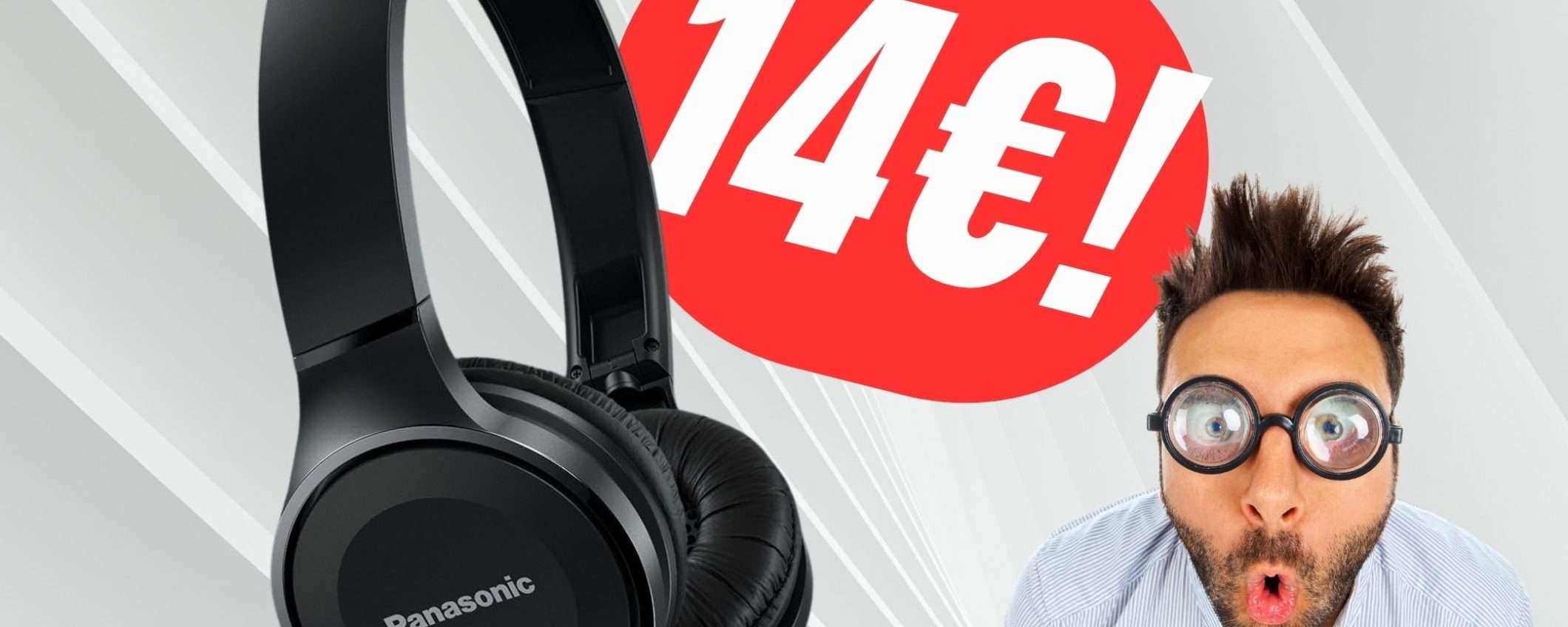 Queste cuffie Panasonic sono Pieghevoli e costano 14€ con lo SCONTO! Queste cuffie Panasonic sono Pieghevoli e costano 14€ con lo SCONTO!
