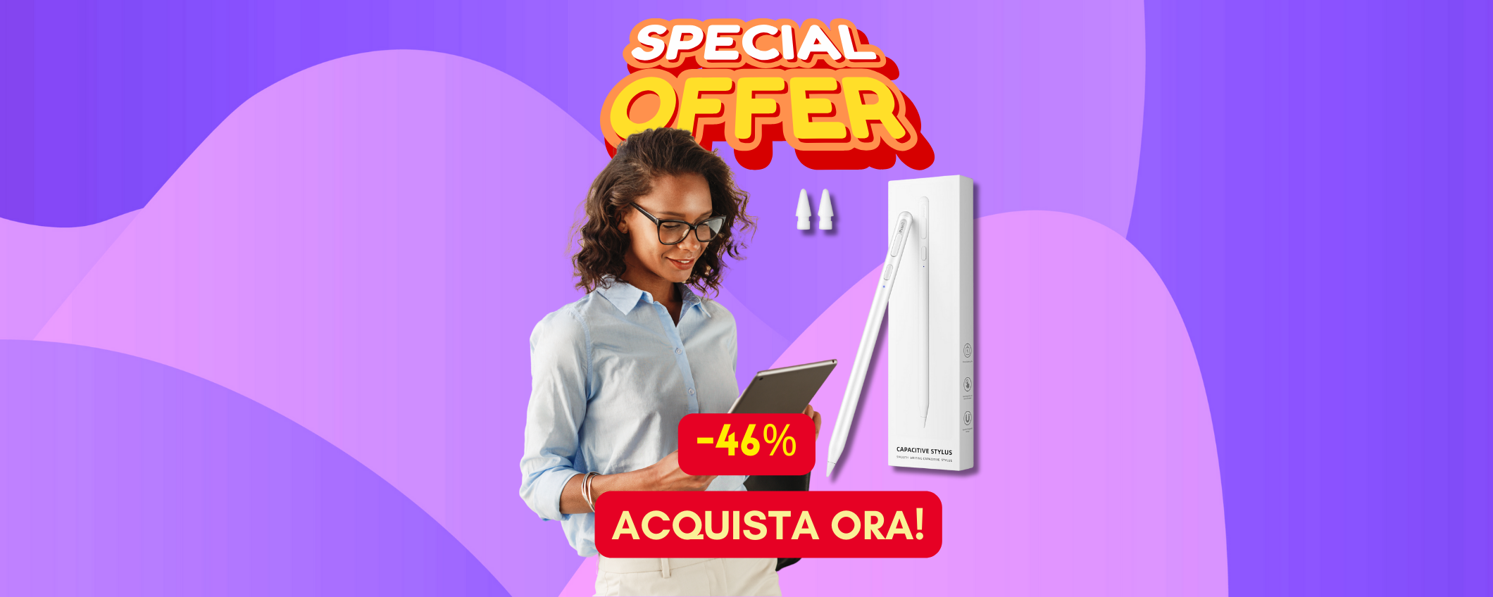 Ottima penna touch per iPad a meno di 15€ solo per poco! Ottima penna touch per iPad a meno di 15€ solo per poco!
