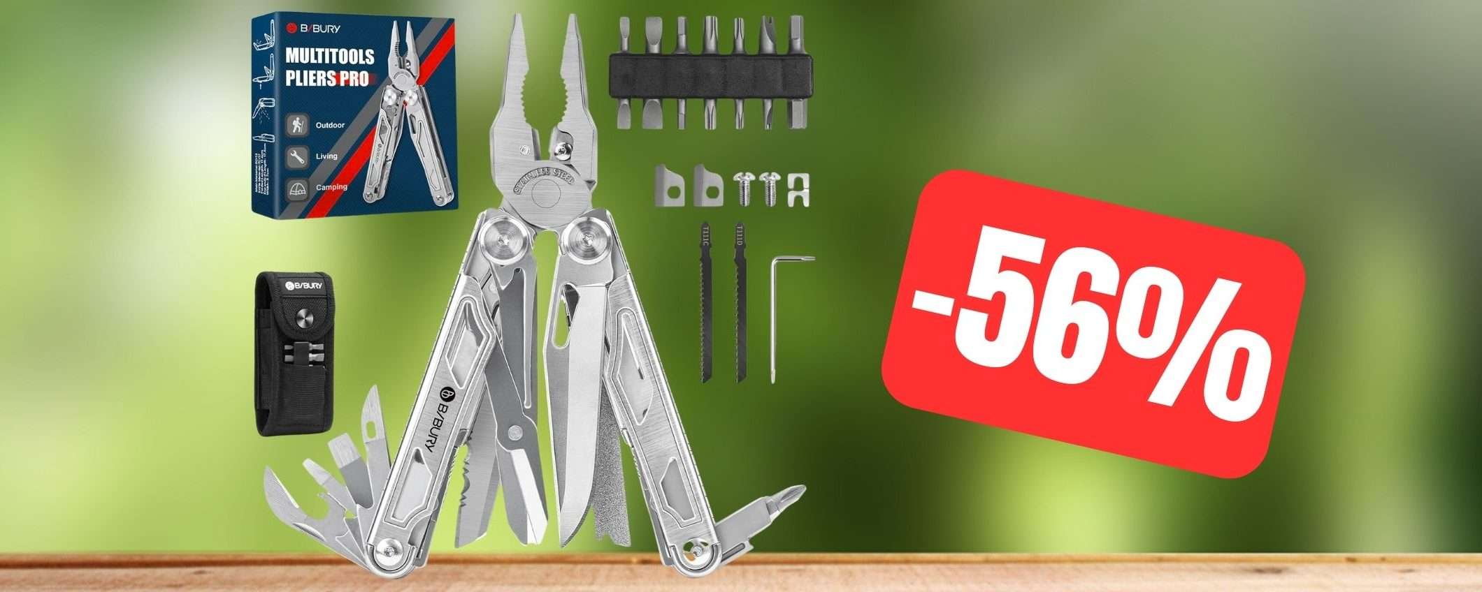 Pinza multiuso 14-in-1: fantastico SCONTO su Amazon (-56%)