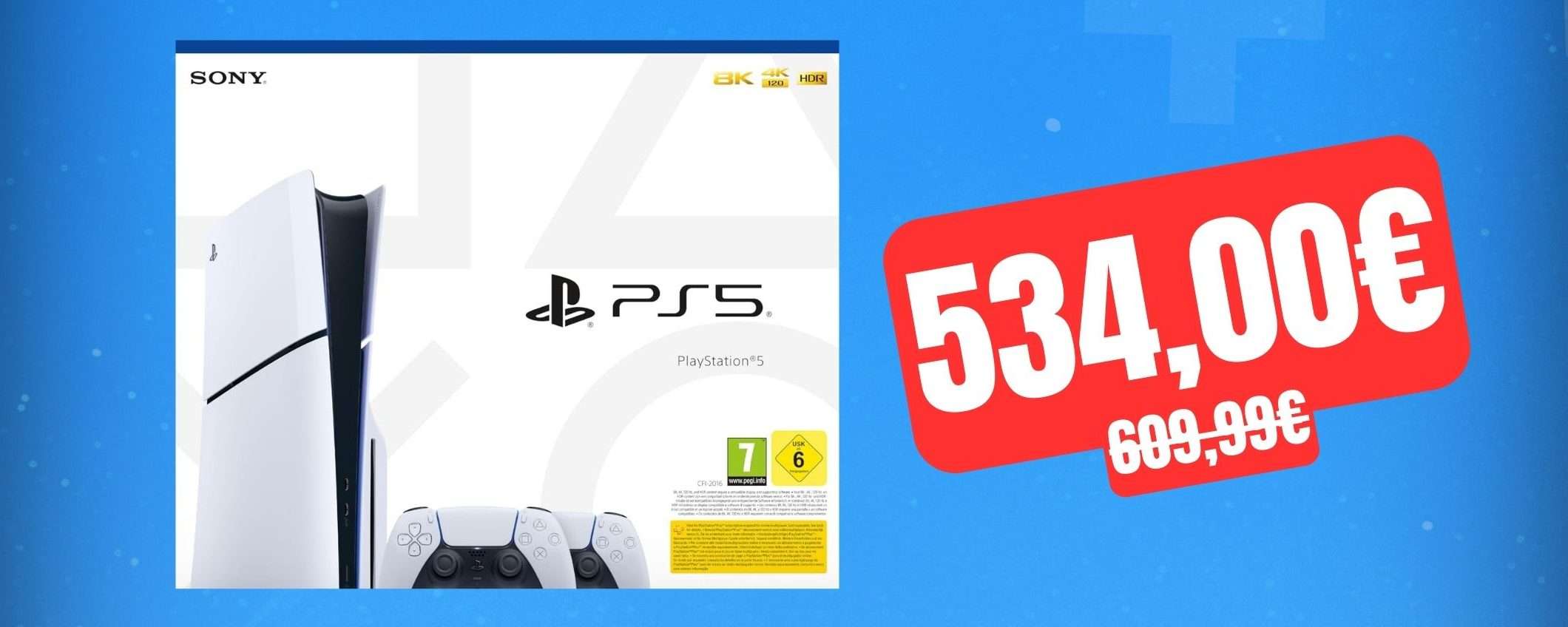 PlayStation 5 Slim: il bundle con 2 DualSense è in SCONTO su Amazon PlayStation 5 Slim: il bundle con 2 DualSense è in SCONTO su Amazon