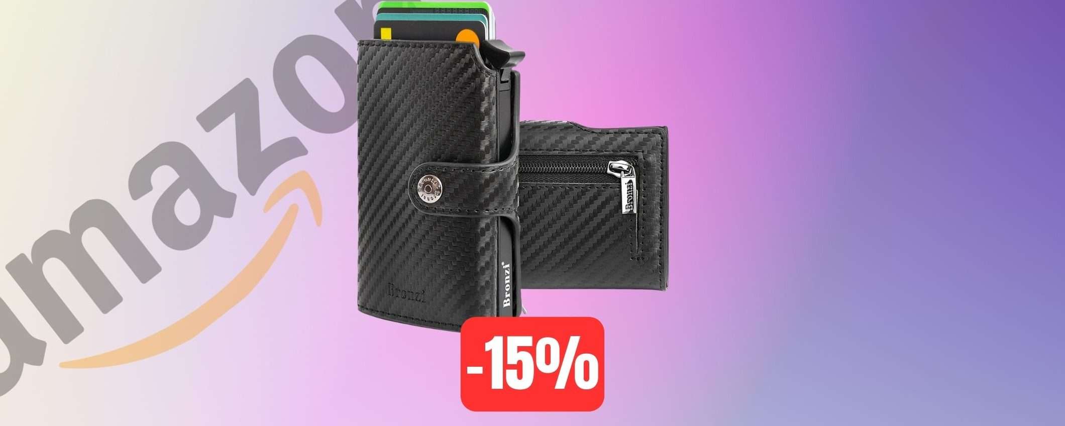 Portafoglio slim in offerta su Amazon: perfetta idea regalo San Valentino