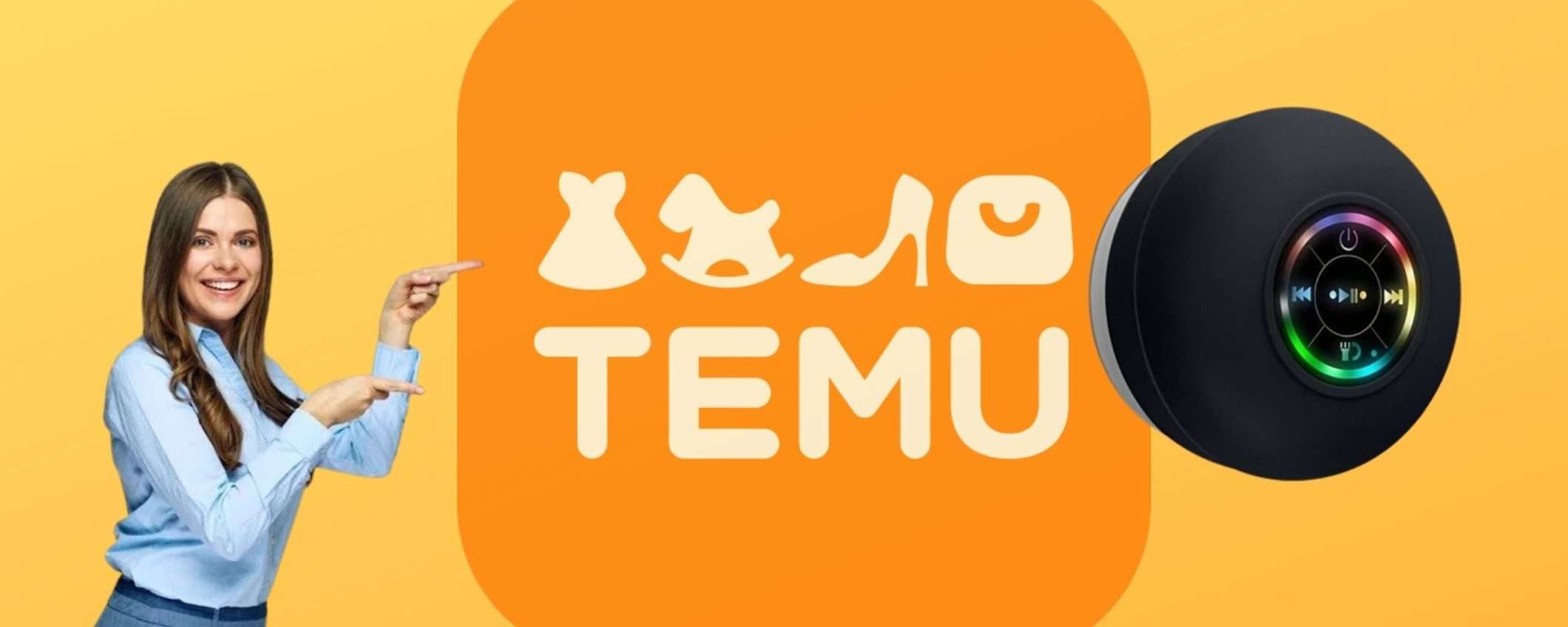 La cassa per la MUSICA anche sotto la doccia va A RUBA su Temu La cassa per la MUSICA anche sotto la doccia va A RUBA su Temu