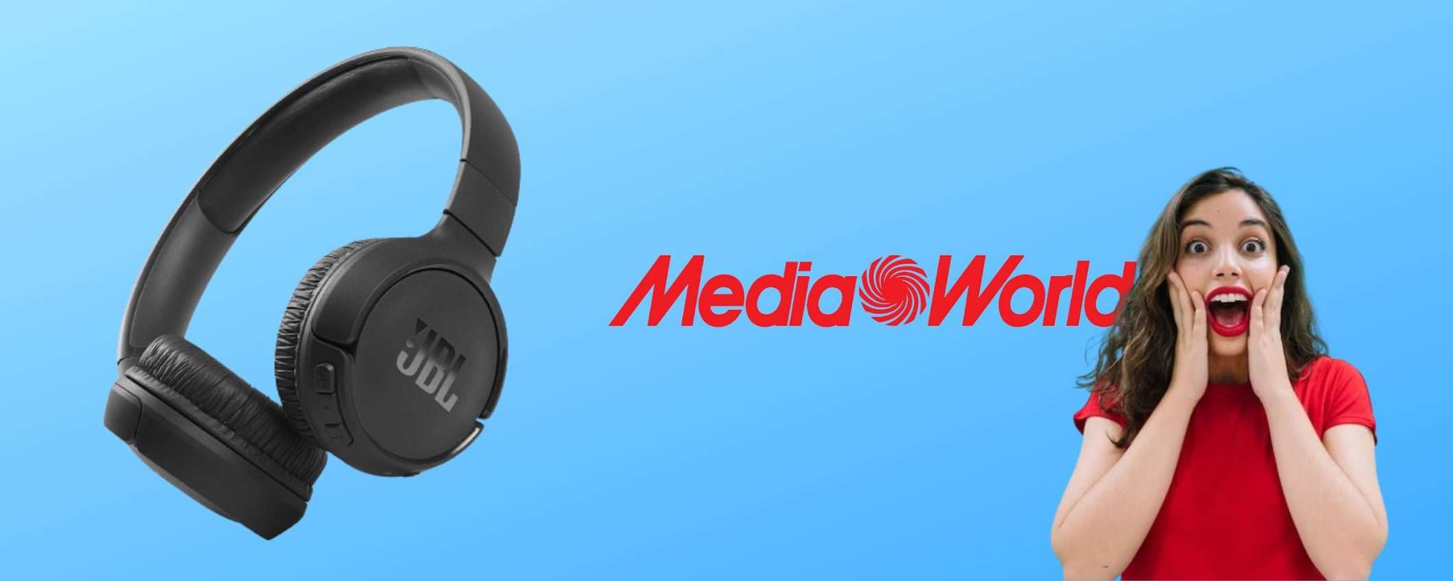 BOMBA MediaWorld, cuffie wireless JBL regalate con il 37% di SCONTO BOMBA MediaWorld, cuffie wireless JBL regalate con il 37% di SCONTO