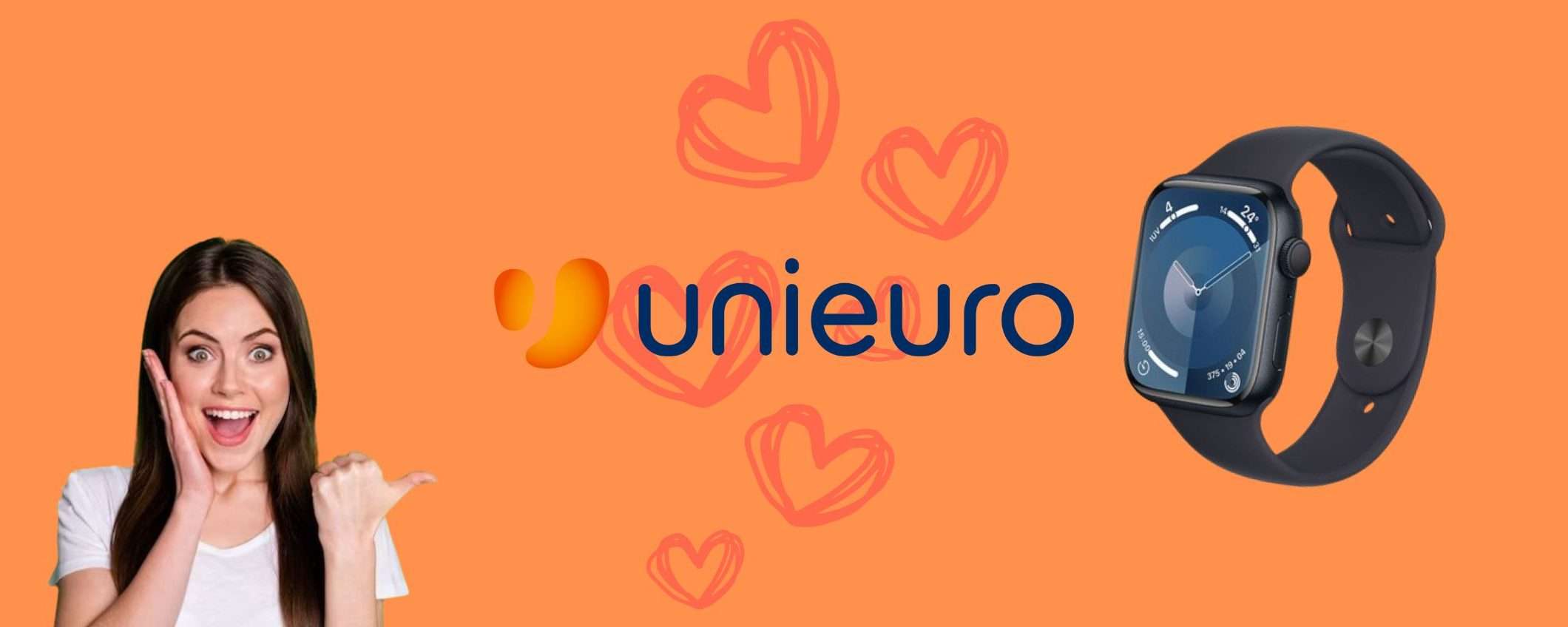 Unieuro REGALA l'Apple Watch 9 a prezzo STRACCIATO per San Valentino Unieuro REGALA l'Apple Watch 9 a prezzo STRACCIATO per San Valentino