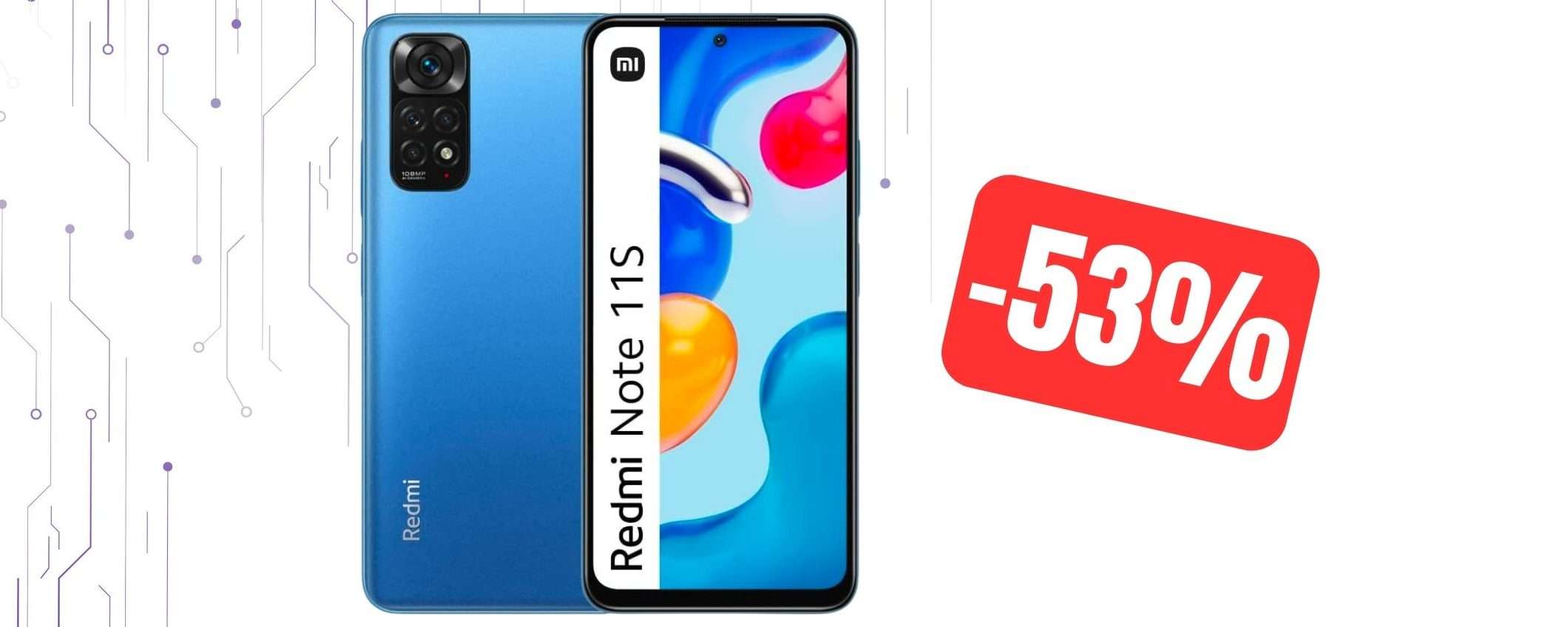 Xiaomi Redmi Note 11S: prezzo DISTRUTTO su Amazon (-53%)