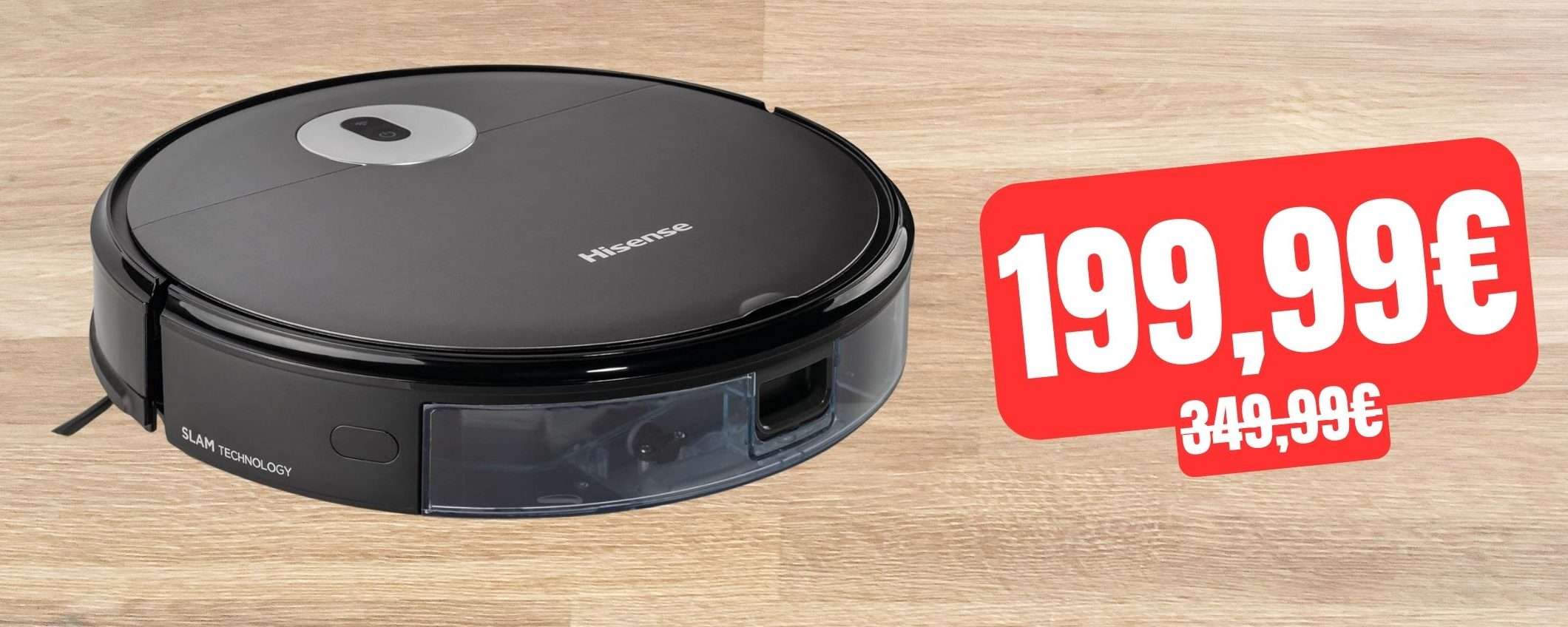 Robot aspirapolvere e lavapavimenti Hisense: OCCASIONISSIMA su Amazon Robot aspirapolvere e lavapavimenti Hisense: OCCASIONISSIMA su Amazon