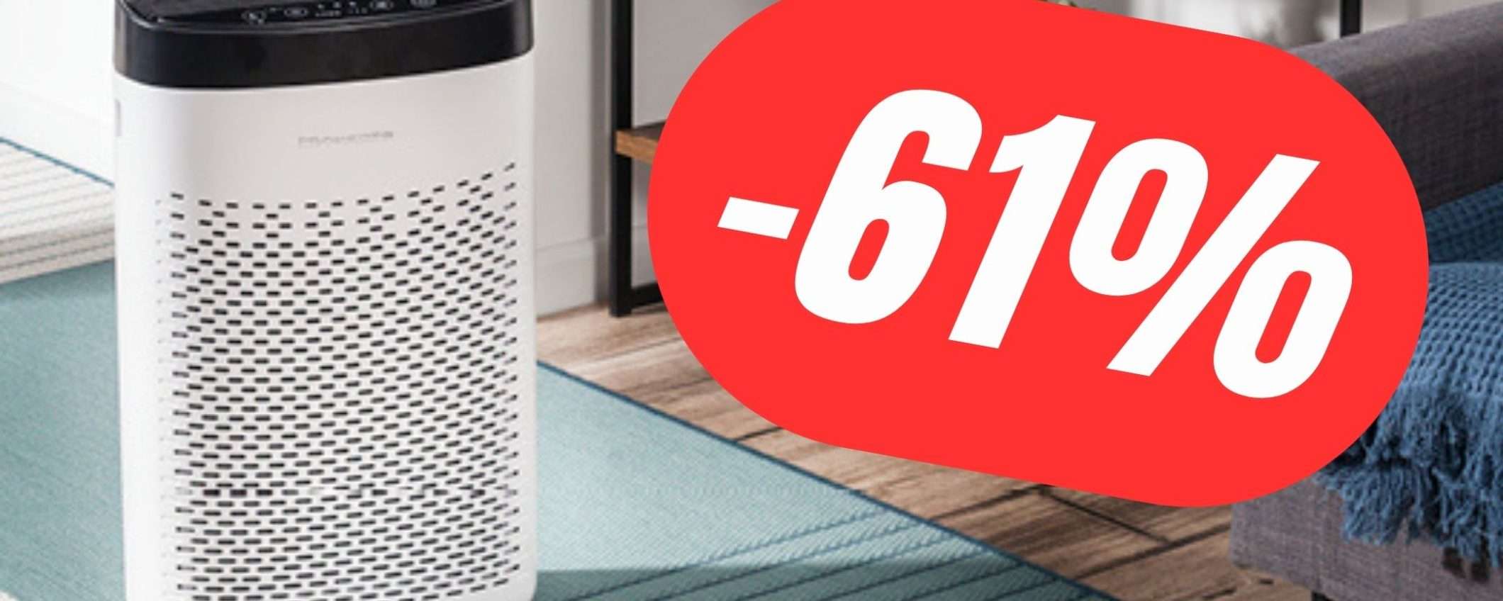 SCONTO FOLLE del -61% per il Purificatore d'aria Rowenta! SCONTO FOLLE del -61% per il Purificatore d'aria Rowenta!