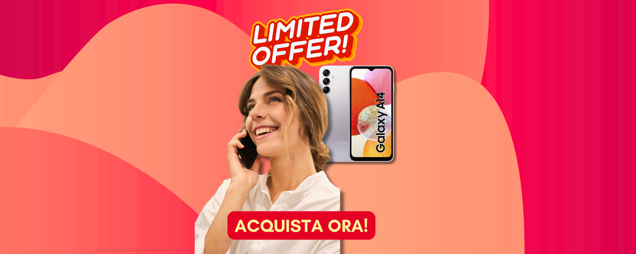 Samsung Galaxy A14: scontato del 30% + 5€ di coupon Samsung Galaxy A14: scontato del 30% + 5€ di coupon