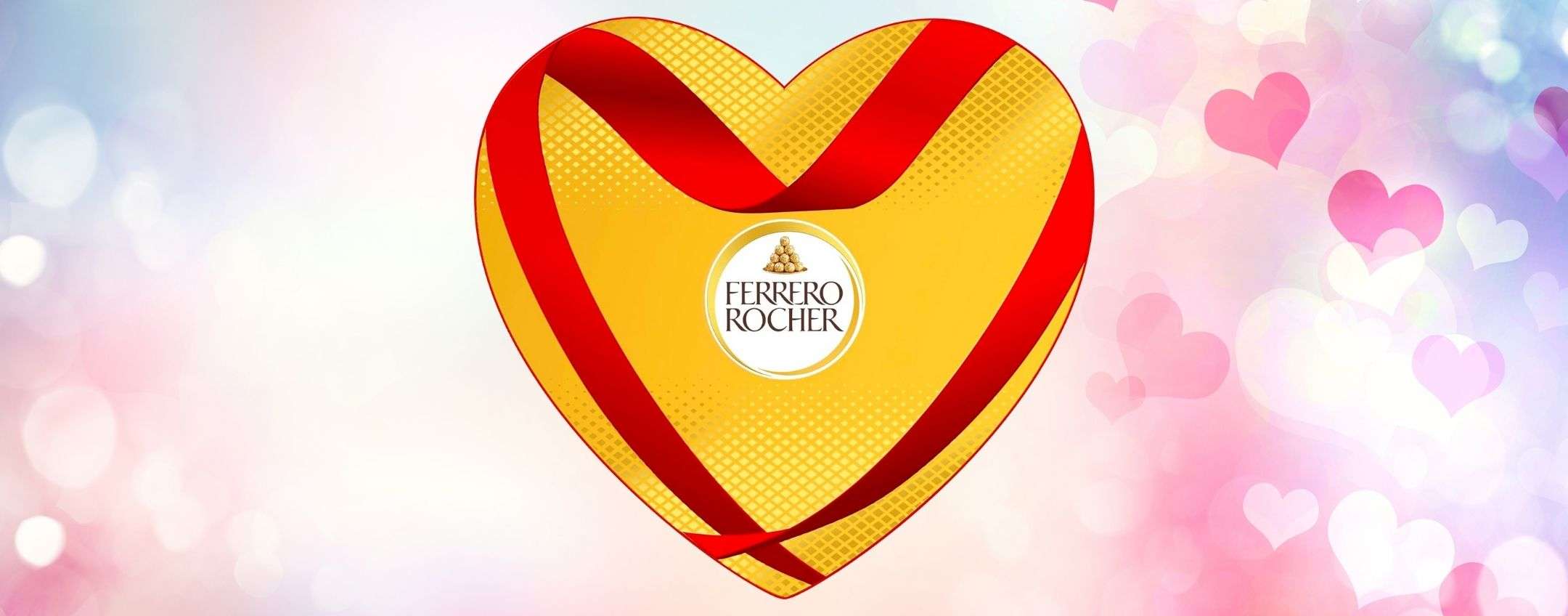 Scatola cioccolatini Ferrero Rocher per San Valentino in OFFERTA