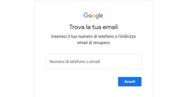 Come recuperare l’email del proprio account Google