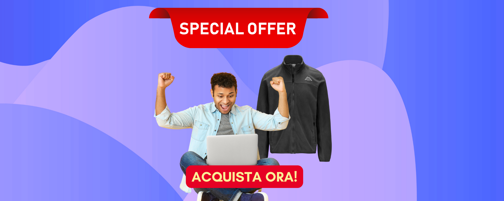Giacca Kappa Fleece Wind: più colori in sconto del 50%! Giacca Kappa Fleece Wind: più colori in sconto del 50%!