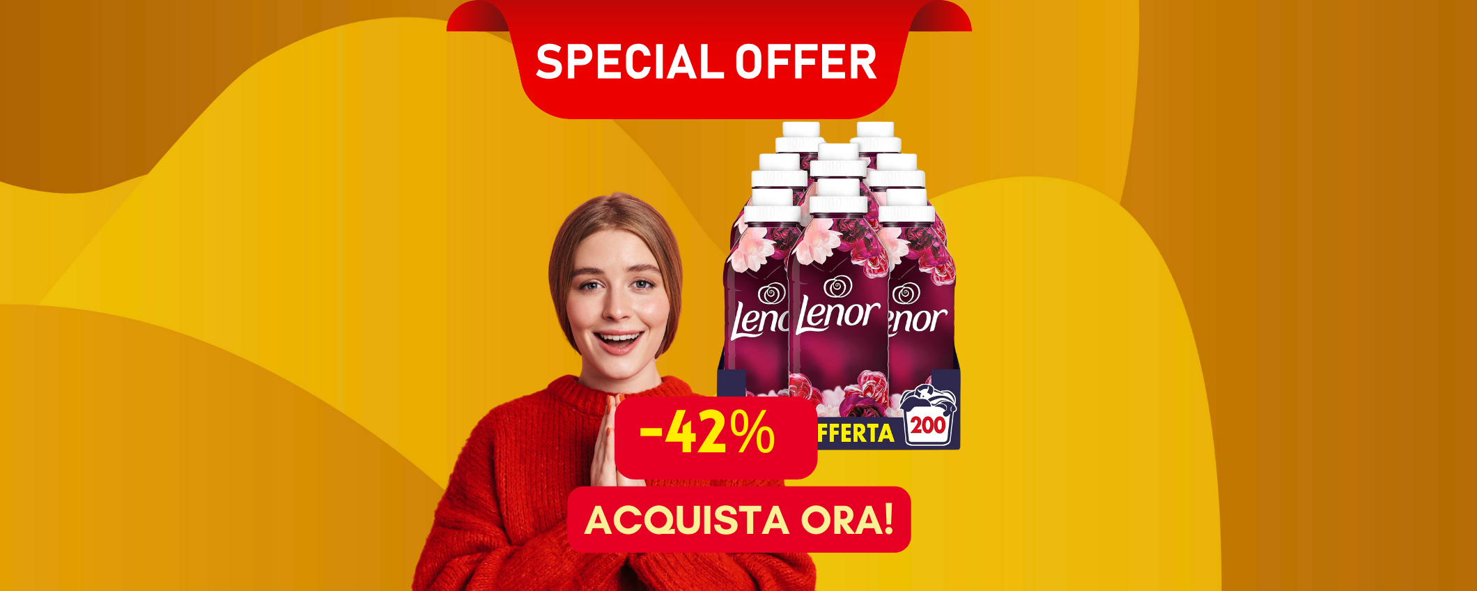 Lenor ammorbidente in sconto del 42% su Amazon: bucato perfetto e profumato! Lenor ammorbidente in sconto del 42% su Amazon: bucato perfetto e profumato!
