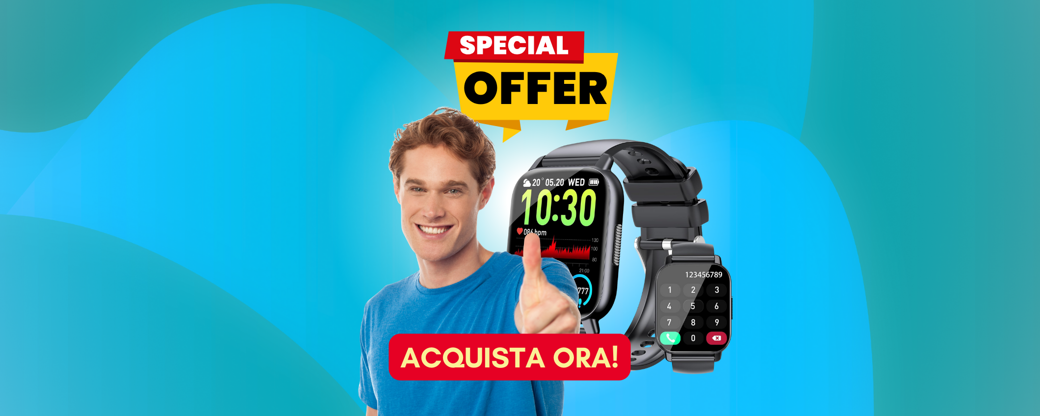 Smartwatch Csasan in sconto del 70%, offerta SHOCK