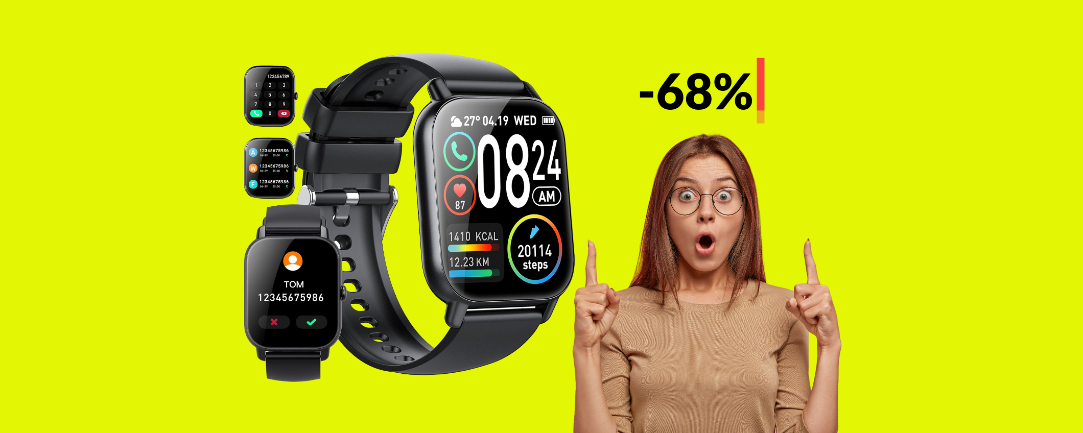Smartwatch IMPERDIBILE ad appena 25€: di solito costa circa 80€