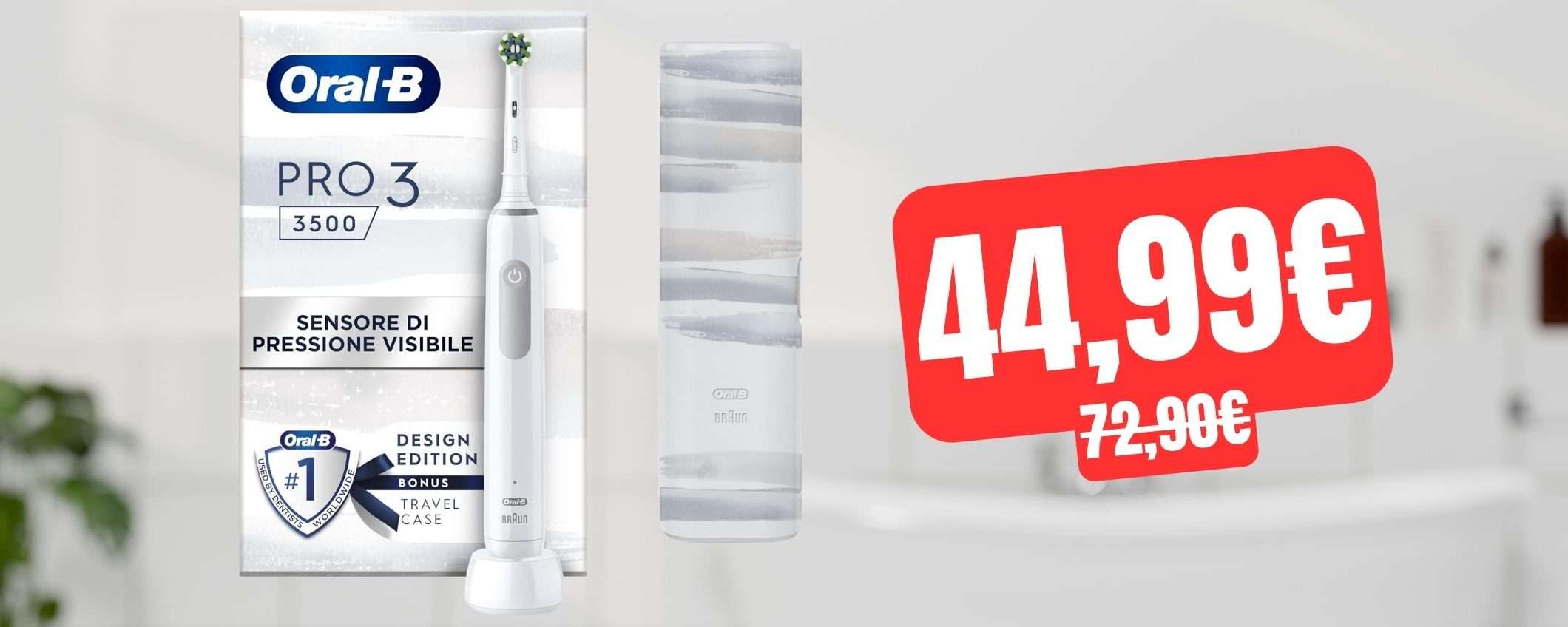 Spazzolino elettrico Oral-B Pro 3: STREPITOSO SCONTO LAMPO su Amazon (-38%) Spazzolino elettrico Oral-B Pro 3: STREPITOSO SCONTO LAMPO su Amazon (-38%)