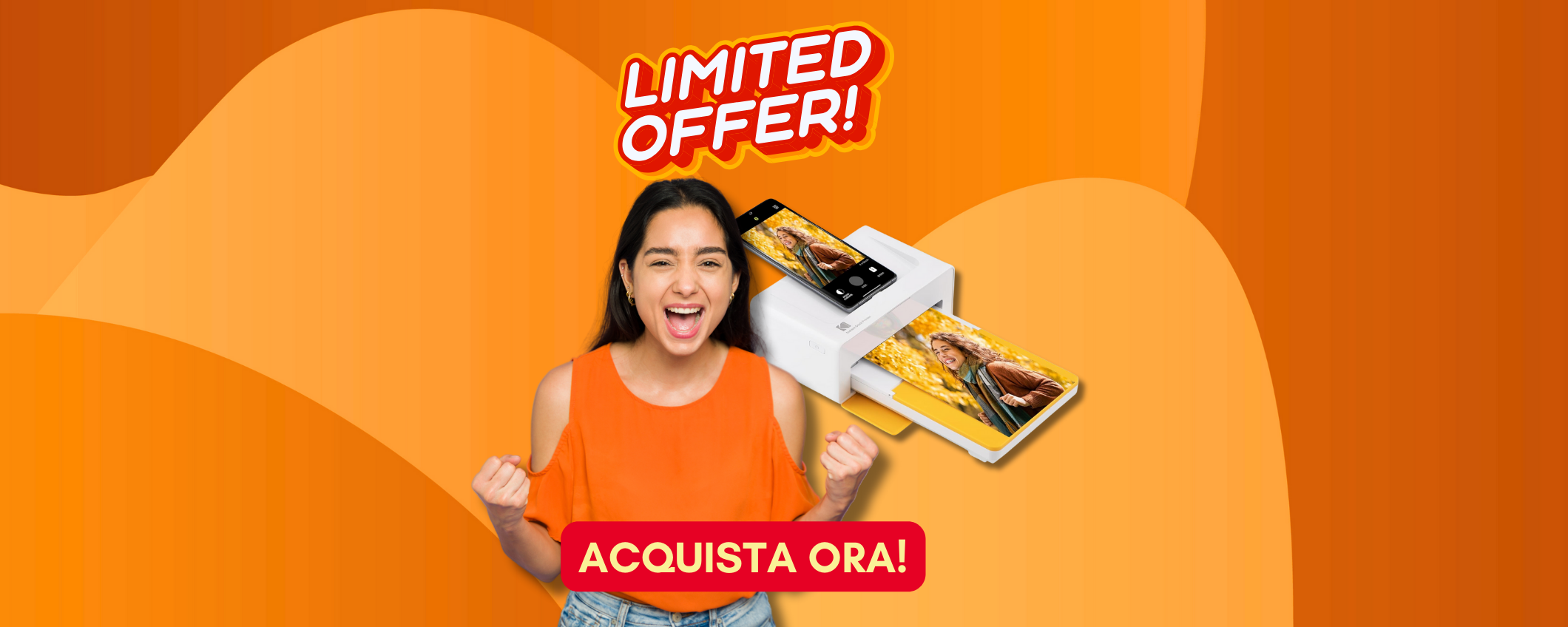 Stampante Kodak Istantanea con doppio sconto: -73€ su Amazon