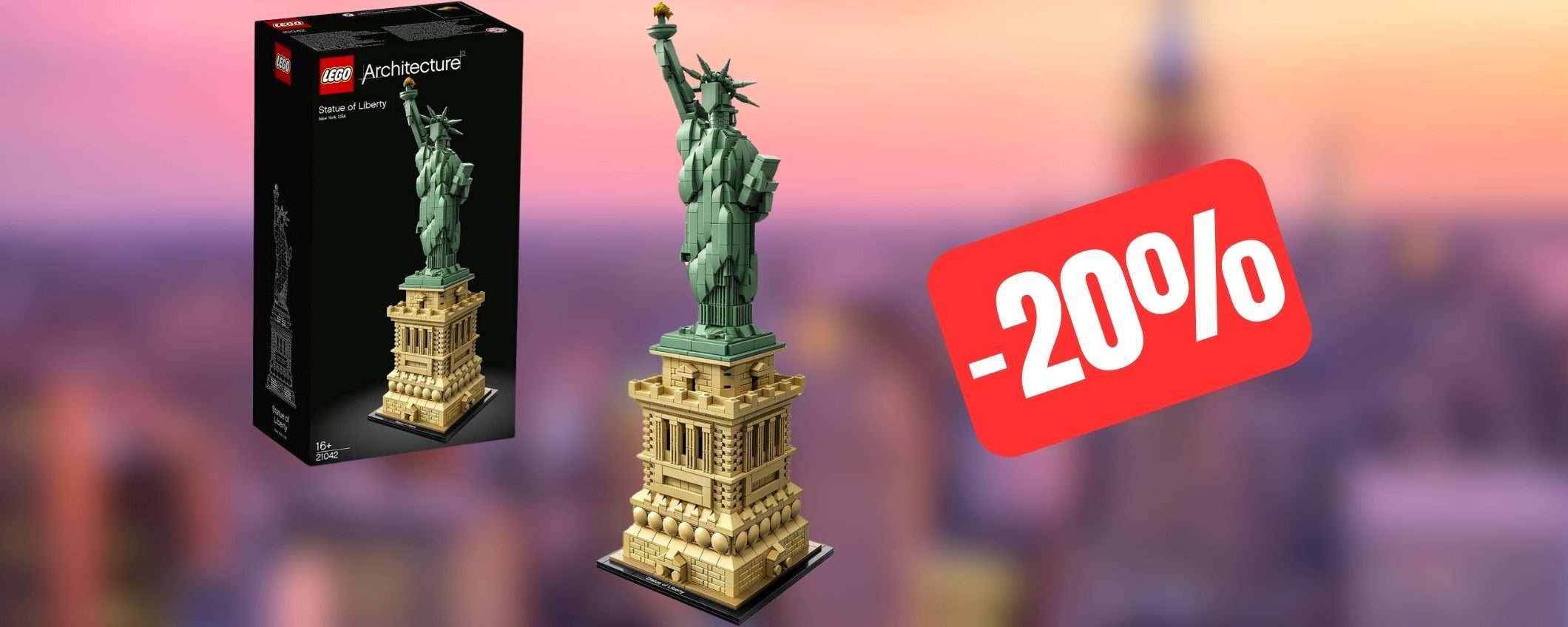 La Statua della Libertà LEGO è in OFFERTA su Amazon (-20%)